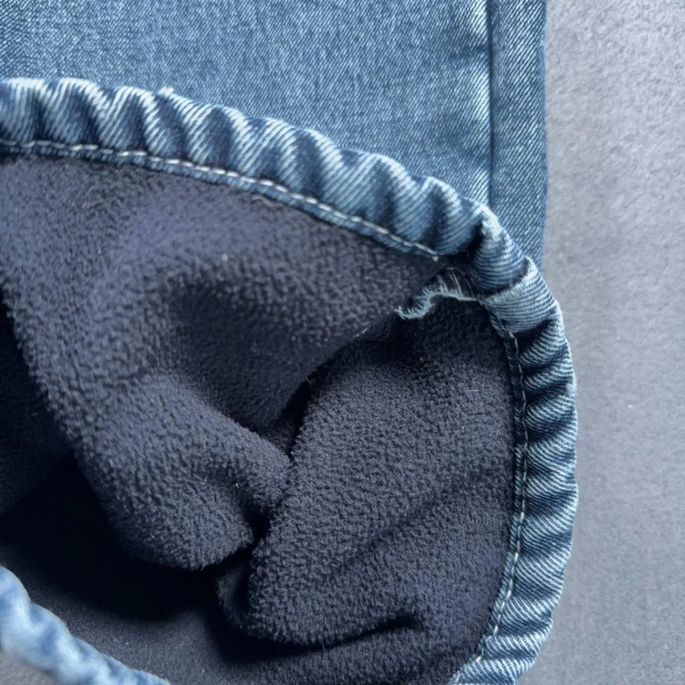 Full Blue Men's Fleece Lined Jeans Outdoor Workwear Denim HB003 Bonded sz 36x32